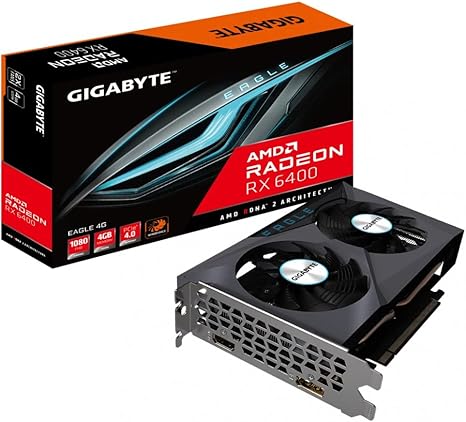 Carte Graphique | GIGABYTE  Radeon RX 6400 Eagle 4G (4GBVRAM)