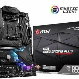 Carte Mere | MSI Carte mère de jeu MPG B550 Gaming Plus (ATX), AMD AM4, DDR4 M.2, USB 3.2 Gen 2, HDMI ATX