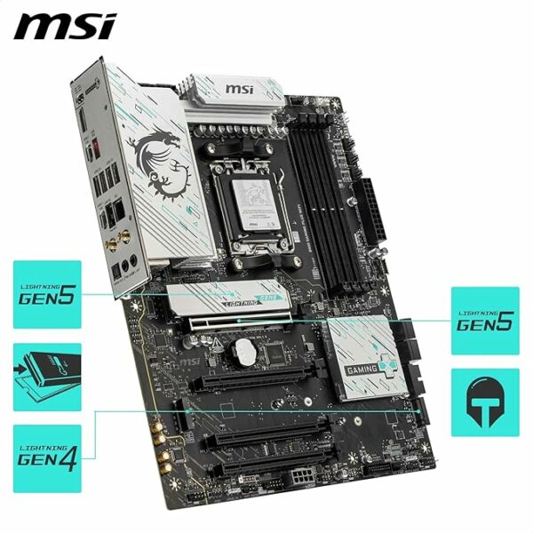 Carte mère | MSI B850 Gaming Plus WiFi Carte mère ATX - pour processeurs AMD Ryzen 9000/8000 / 7000, AM5 - DDR5 – Image 3