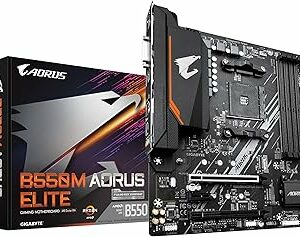 Carte mère | GIGABYTE B550M AORUS Elite mATX Motherboard pour AMD AM4 Processeurs