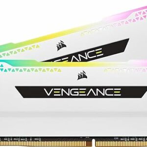 Kit Barrettes mémoire 32Go (2x16Go) DIMM DDR4 Corsair Vengeance Pro SL RGB 3200Mhz (Blanc)