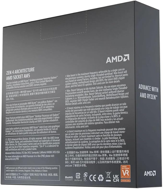 Processeur AMD Ryzen 5 7600X (5,3 Ghz) AM5 – Image 4